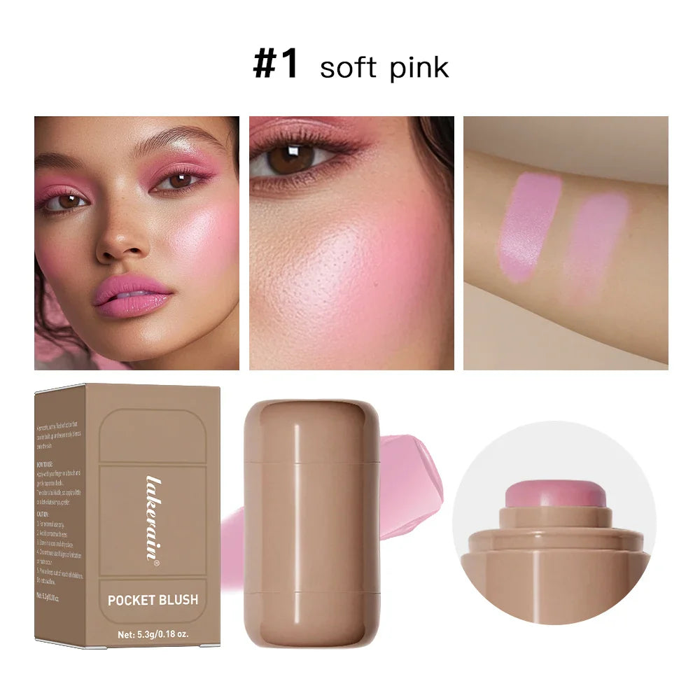 3 in 1 Blush Stick and Lip Gloss Makeup