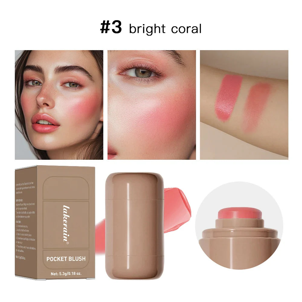 3 in 1 Blush Stick and Lip Gloss Makeup